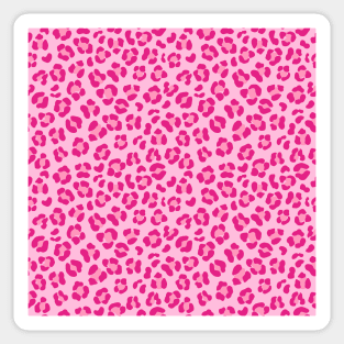 Leopard pattern design in pink color Sticker